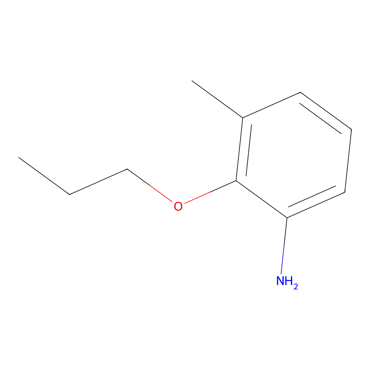 3-Methyl-2-propoxyaniline molecular structure, CAS 1355248-13-3