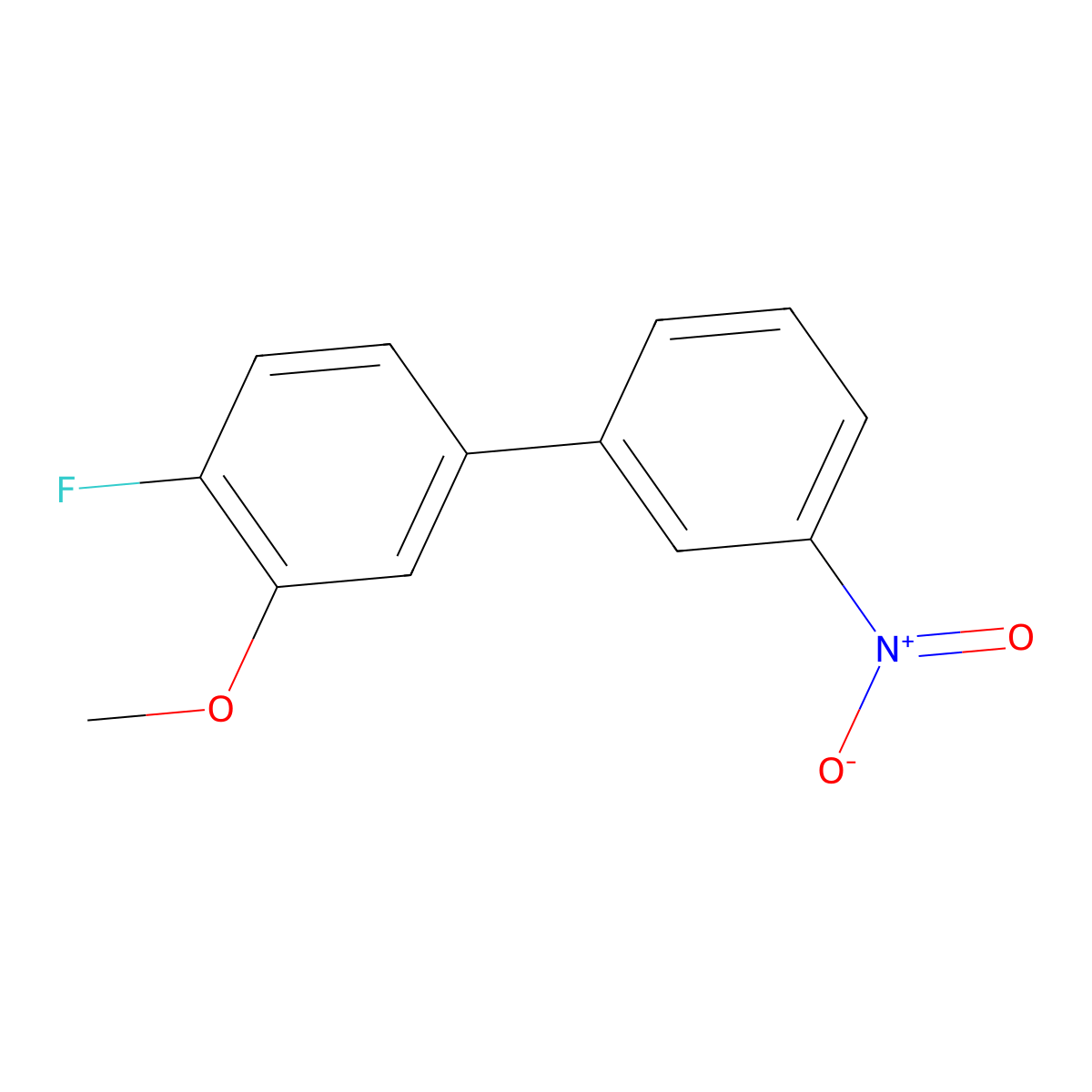 1-Fluoro-2-methoxy-4-(3-nitrophenyl)benzene molecular structure, CAS 1355248-22-4