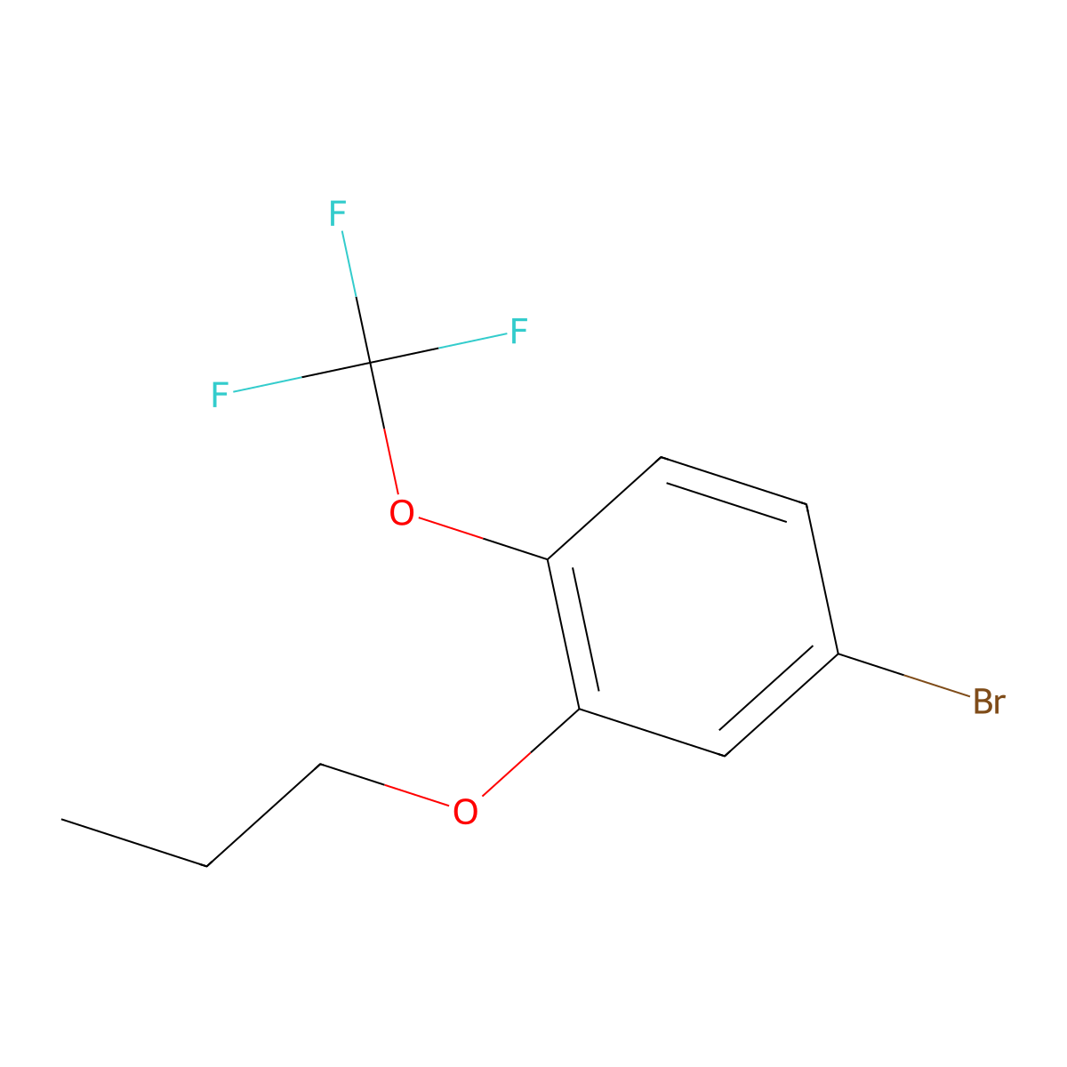 4-Bromo-2-propoxy-1-(trifluoromethoxy)benzene molecular structure, CAS 1355248-26-8