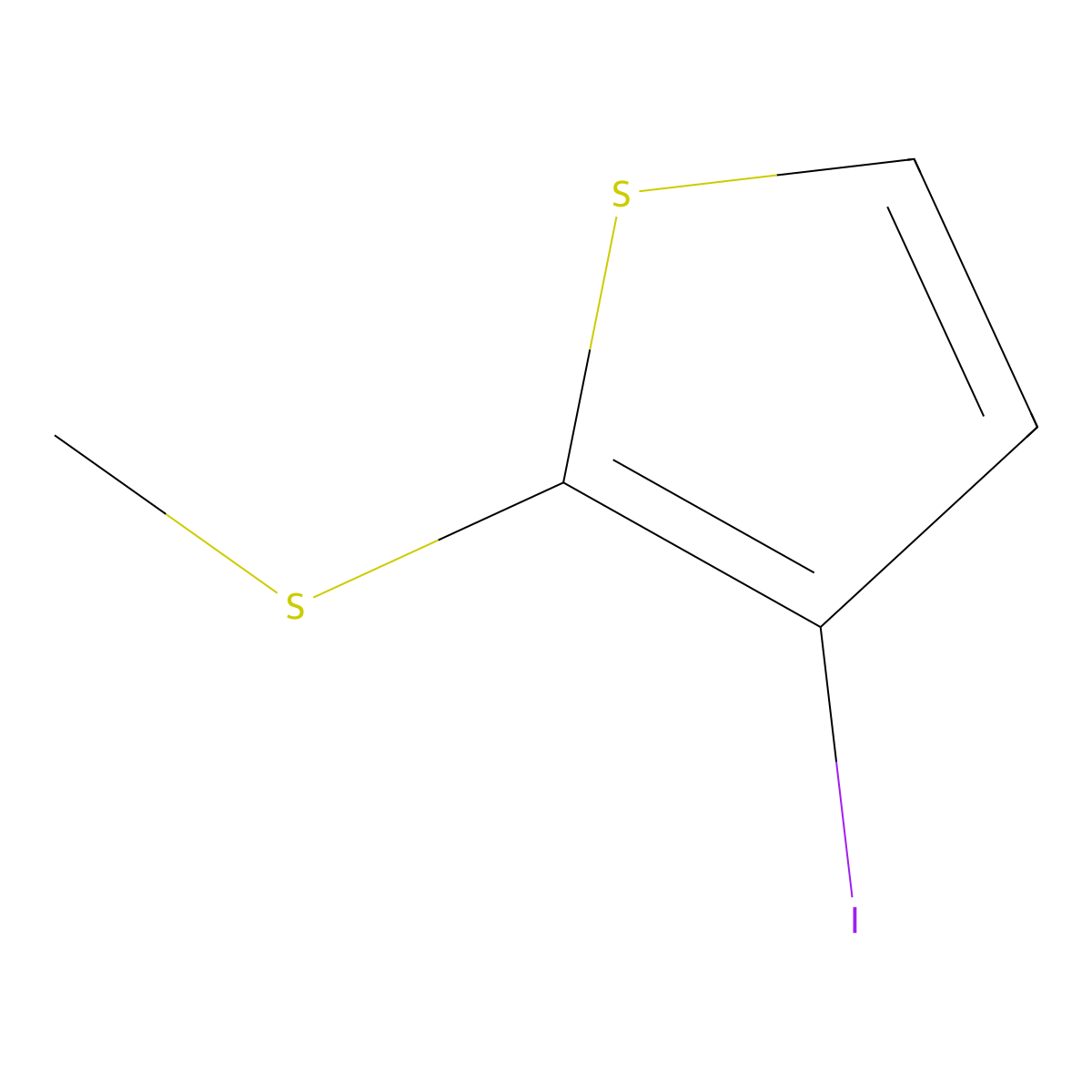 3-Iodo-2-(methylthio)thiophene molecular structure, CAS 135528-07-3