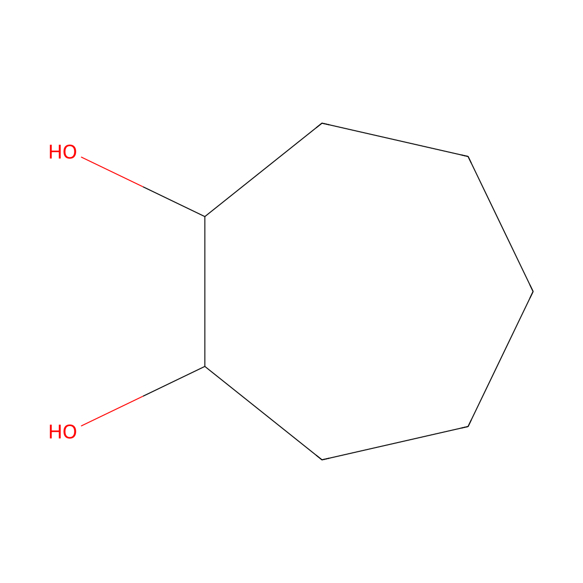 Cycloheptane-1,2-diol molecular structure, CAS 13553-19-0