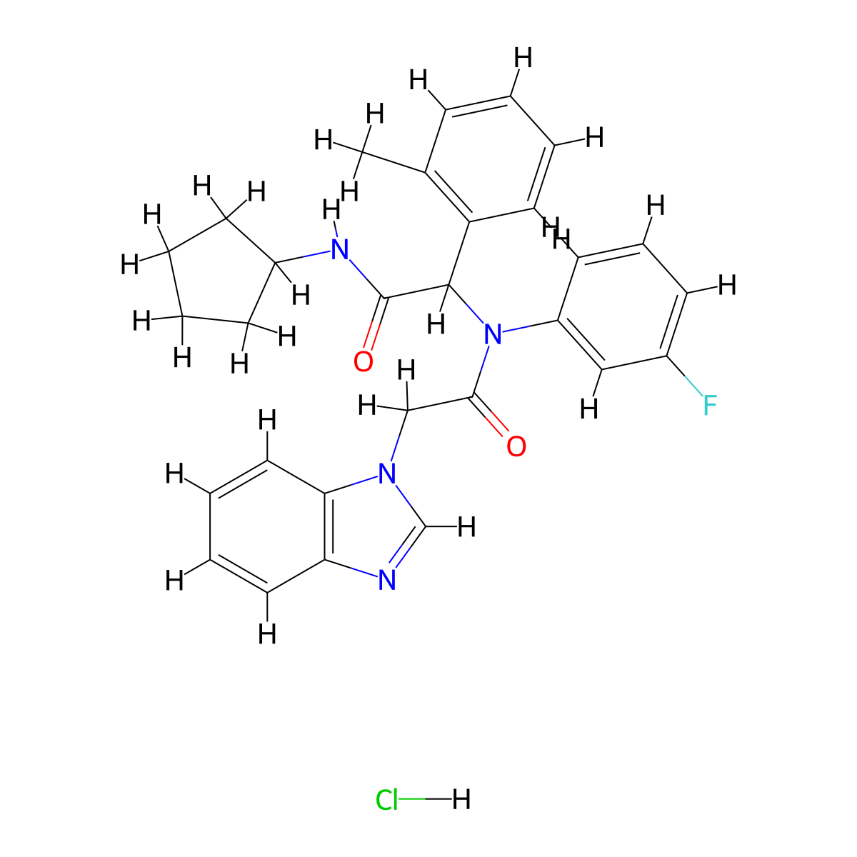 ML309 Hydrochloride molecular structure, CAS 1355327-02-4