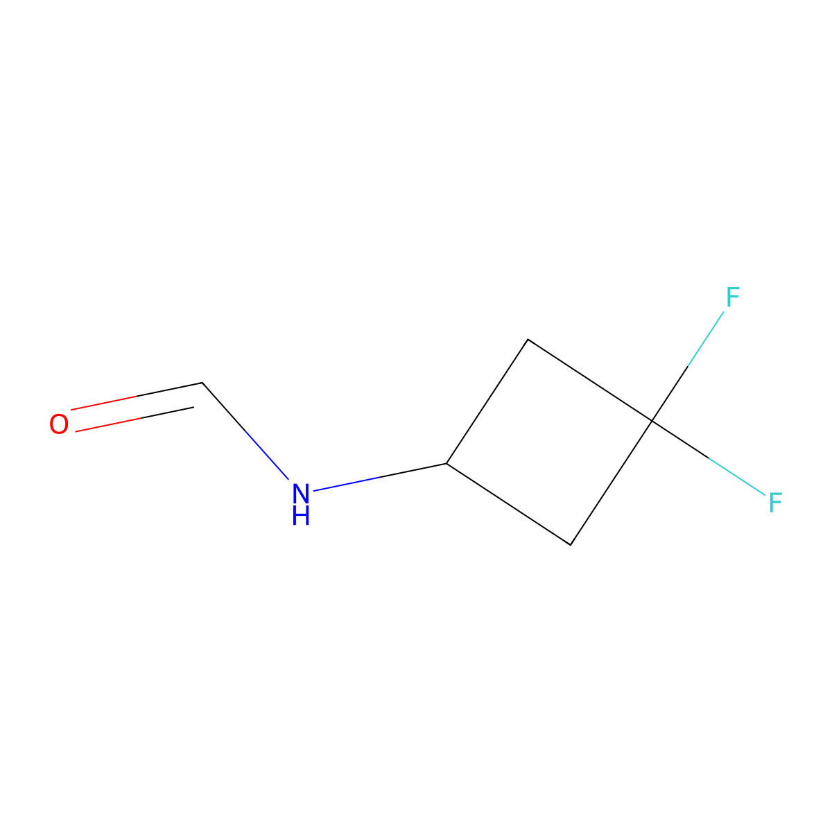 N-(3,3-difluorocyclobutyl)formamide molecular structure, CAS 1355328-30-1