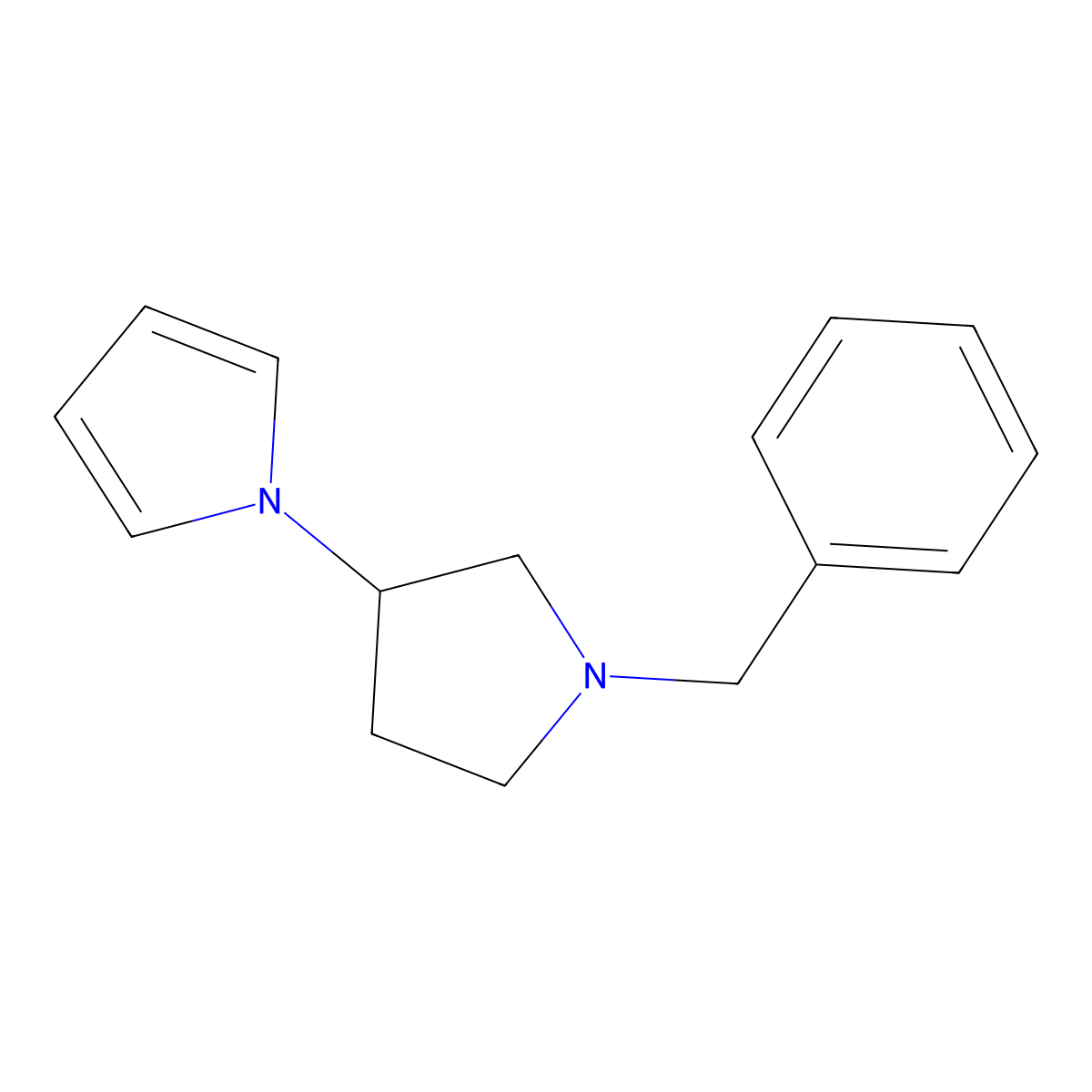 1-(1-Benzylpyrrolidin-3-yl)-1H-pyrrole molecular structure, CAS 1355334-46-1