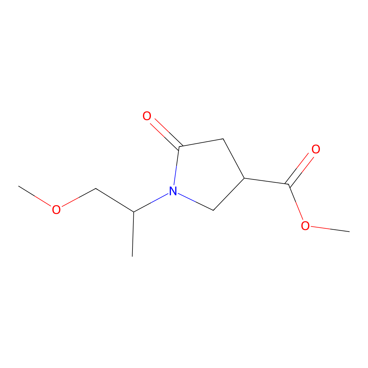 Methyl 1-(2-Methoxy-1-methylethyl)-5-oxopyrrolidine-3-carboxylate molecular structure, CAS 1355334-47-2