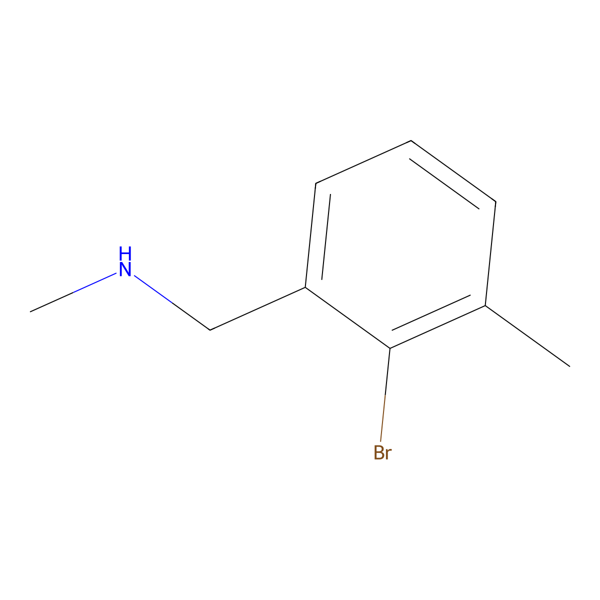 N-(2-Bromo-3-methylbenzyl)-N-methylamine molecular structure, CAS 1355334-67-6