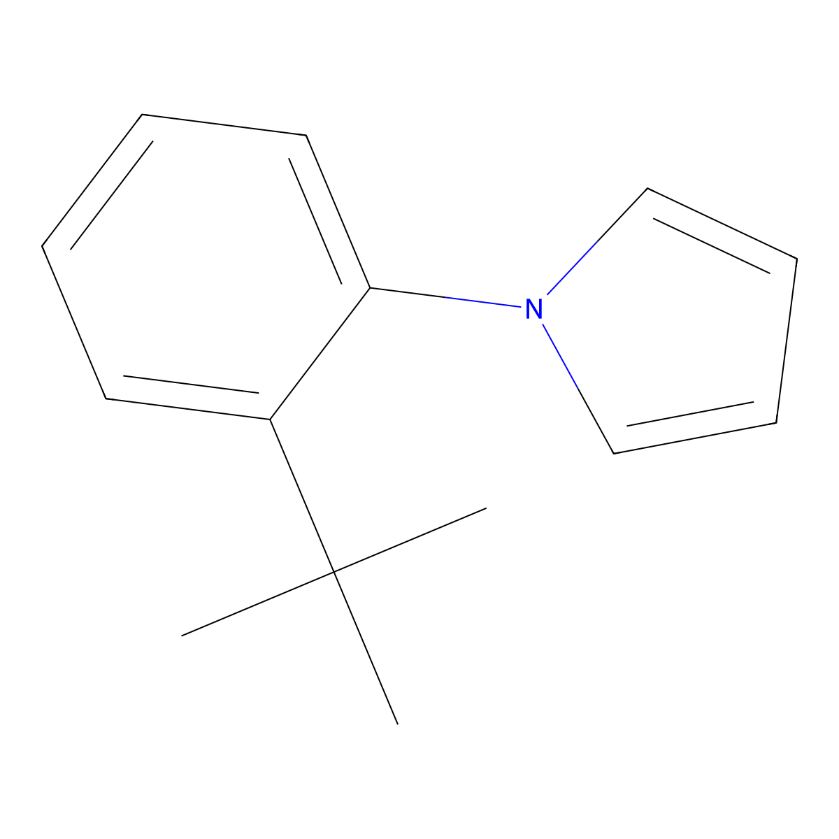 1-(2-tert-Butylphenyl)-1H-pyrrole molecular structure, CAS 1355334-82-5