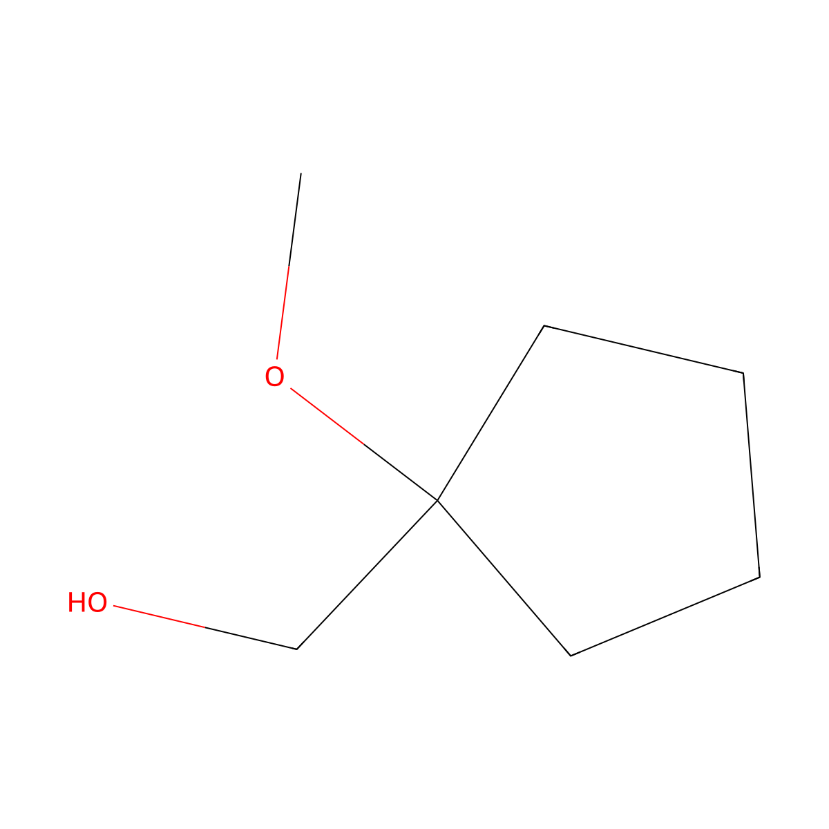(1-Methoxycyclopentyl)methanol molecular structure, CAS 1355355-84-8