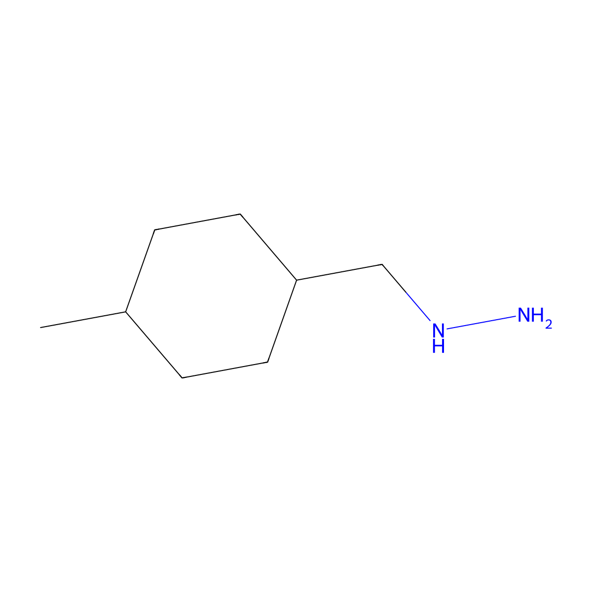 ((4-Methylcyclohexyl)methyl)hydrazine molecular structure, CAS 1355449-01-2