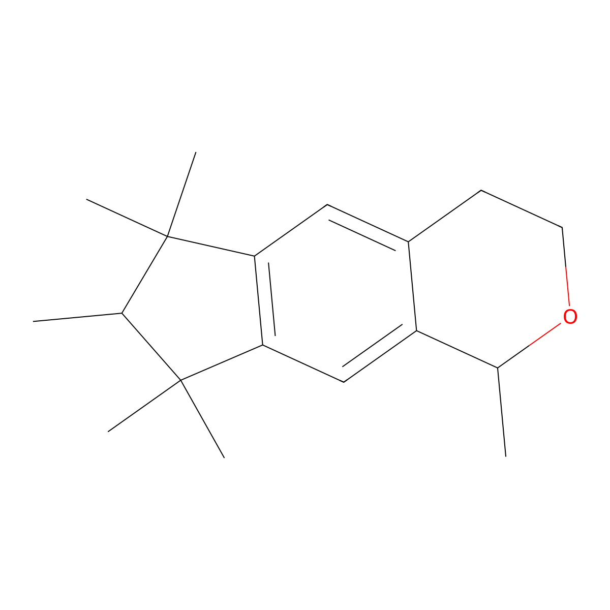 1,6,6,7,8,8-Hexamethyl-1,3,4,6,7,8-hexahydrocyclopenta[g]isochromene molecular structure, CAS 135546-42-8