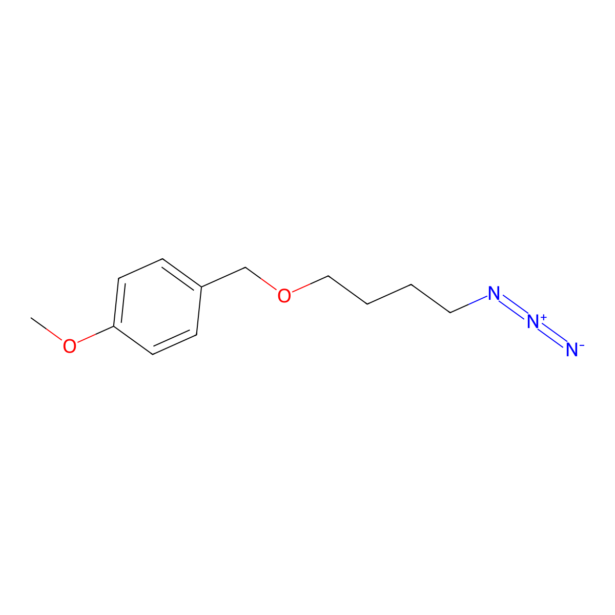 1-((4-Azidobutoxy)methyl)-4-methoxybenzene molecular structure, CAS 1355510-12-1