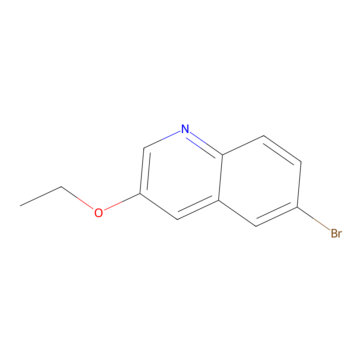 6-Bromo-3-ethoxyquinoline molecular structure, CAS 1355582-96-5
