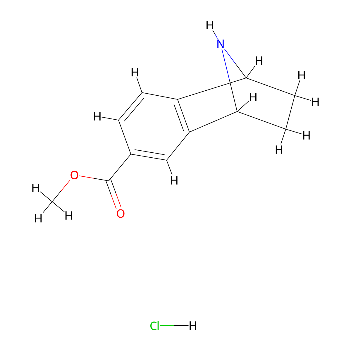 Methyl 11-azatricyclo[6.2.1.0^{2,7}]undeca-2(7),3,5-triene-4-carboxylate hydrochloride molecular structure, CAS 1355593-20-2