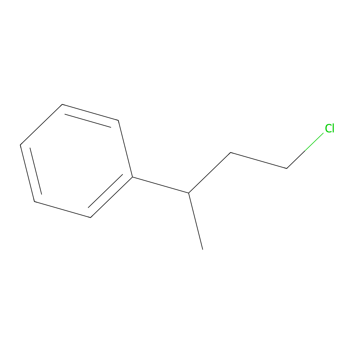 Benzene, (3-chloro-1-methylpropyl)- molecular structure, CAS 13556-61-1