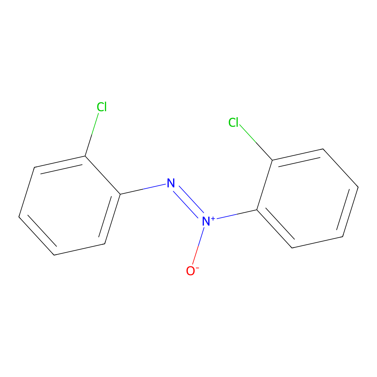 Diazene, 1,2-bis(2-chlorophenyl)-, 1-oxide molecular structure, CAS 13556-84-8