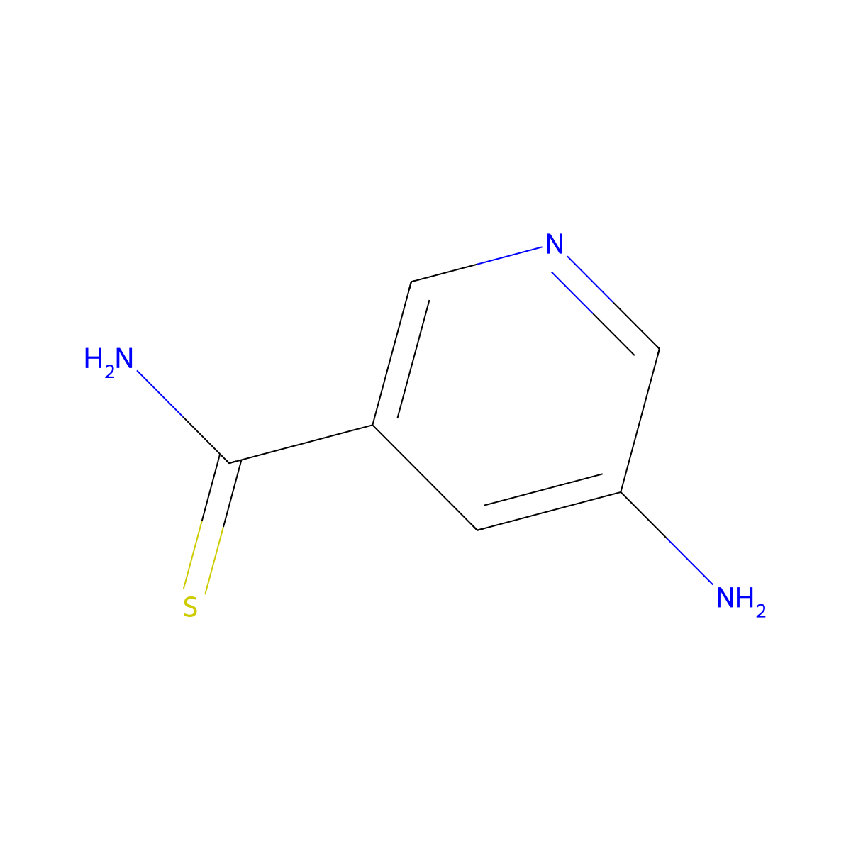 5-Aminopyridine-3-carbothioamide molecular structure, CAS 1355610-88-6