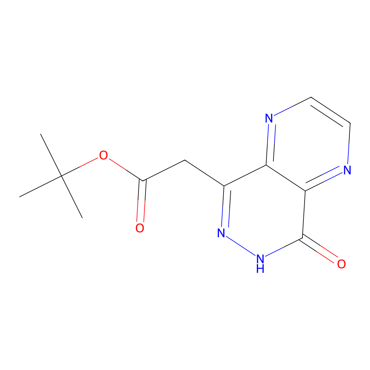 tert-Butyl 2-(8-oxo-7,8-dihydropyrazino[2,3-d]pyridazin-5-yl)acetate molecular structure, CAS 1355612-95-1