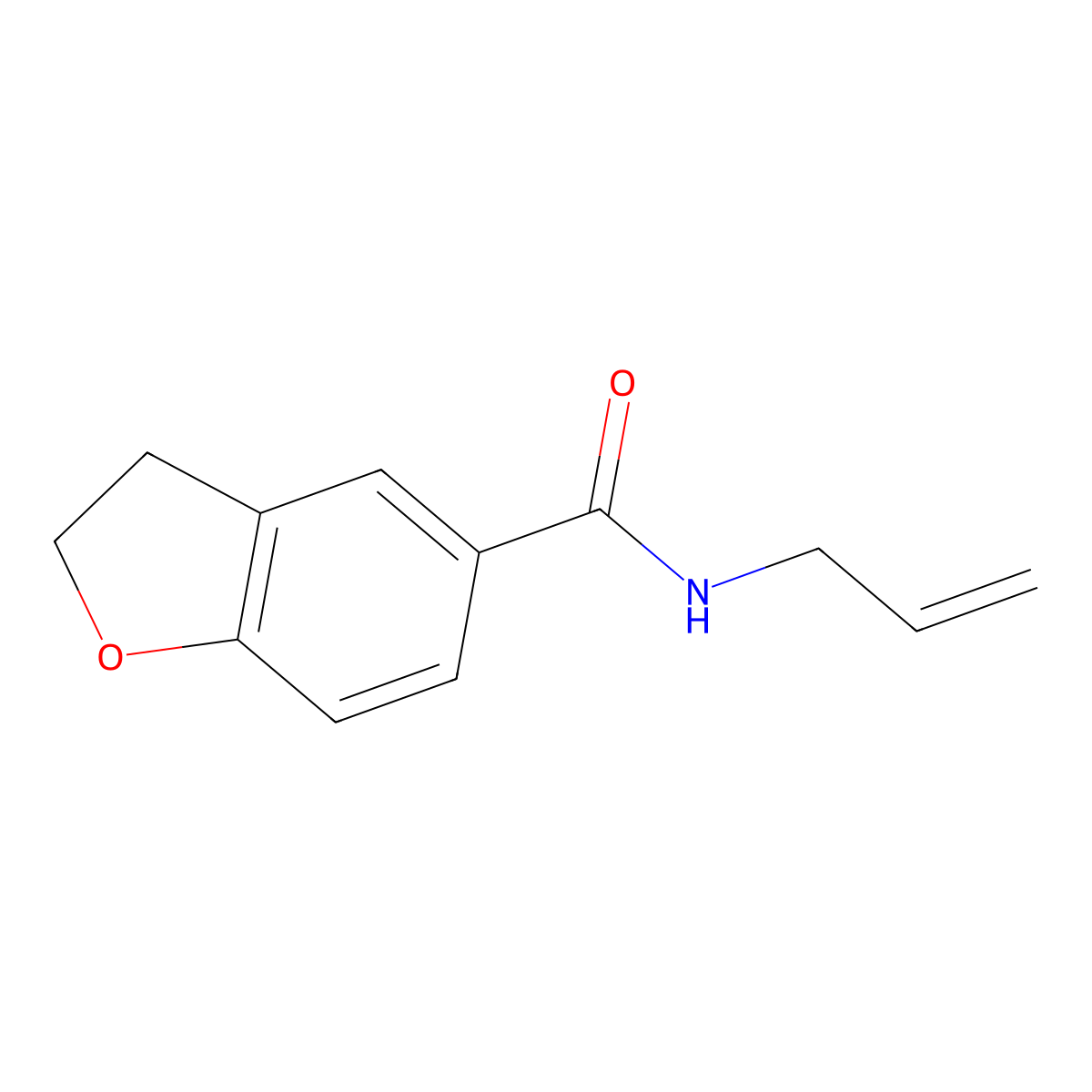 N-Allyl-2,3-dihydrobenzofuran-5-carboxamide molecular structure, CAS 1355617-76-3