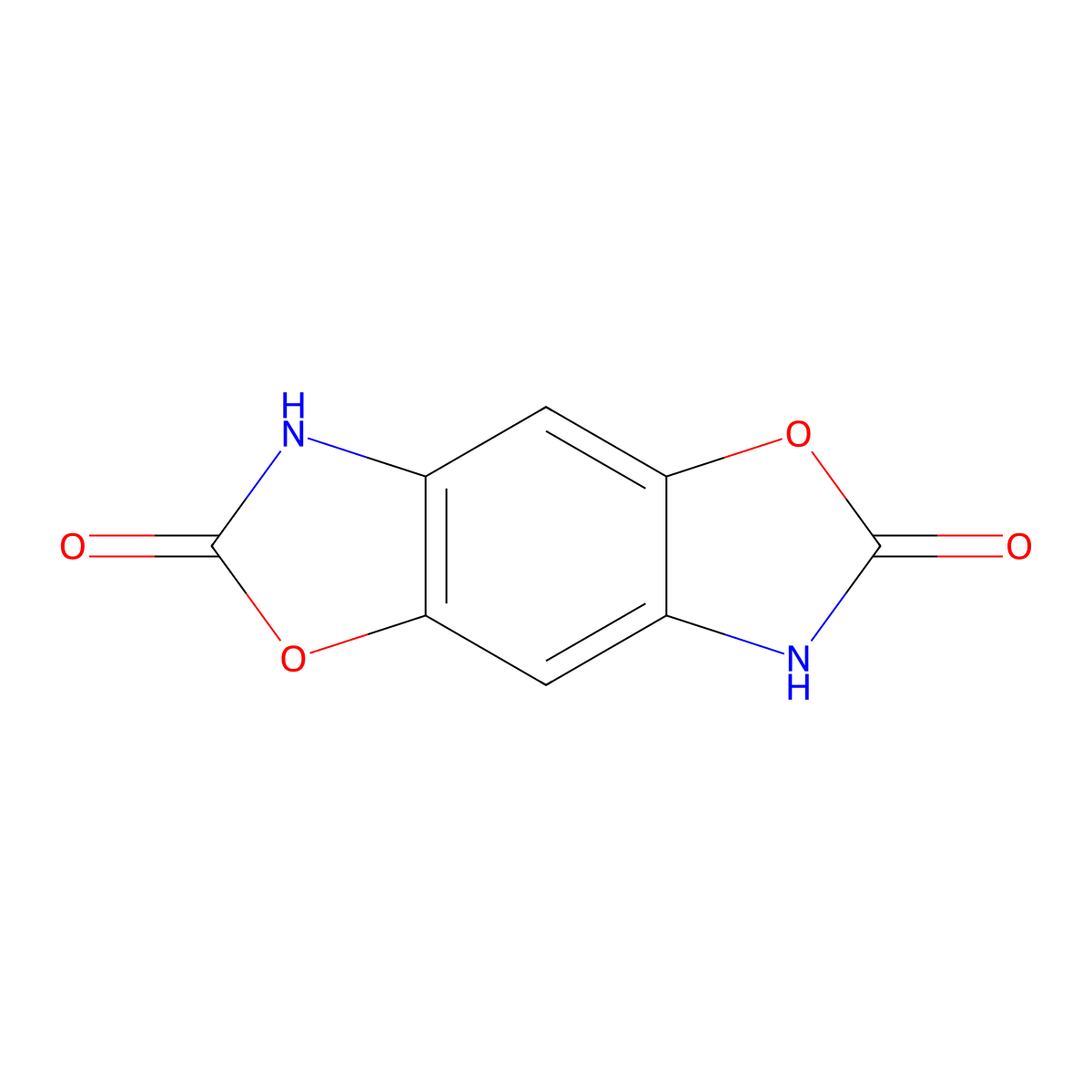 4,10-Dioxa-6,12-diazatricyclo[7.3.0.0,3,7]dodeca-1,3(7),8-triene-5,11-dione molecular structure, CAS 1355659-63-0