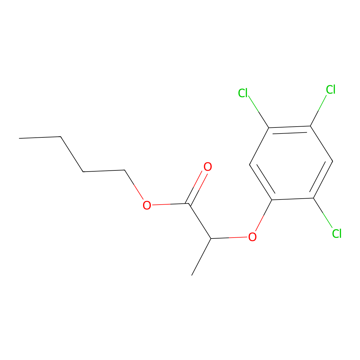 Fenoprop-butyl molecular structure, CAS 13557-98-7