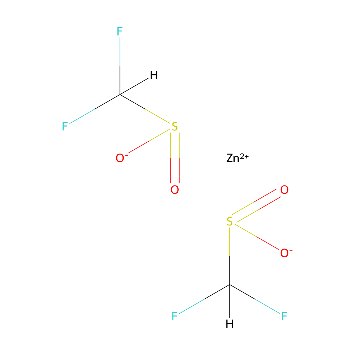 Zn(SO2CF2H)2 molecular structure, CAS 1355729-38-2