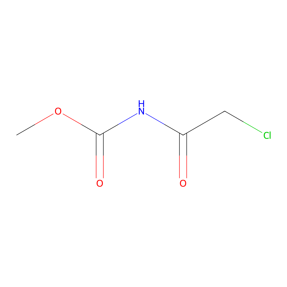 methyl N-(2-chloroacetyl)carbamate molecular structure, CAS 13558-70-8