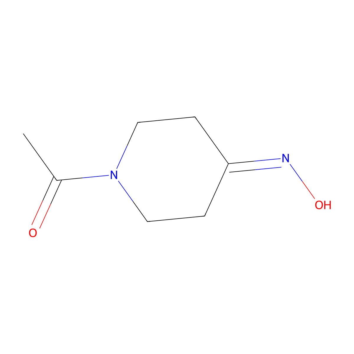 1-(4-(Hydroxyimino)piperidin-1-yl)ethanone molecular structure, CAS 135581-16-7