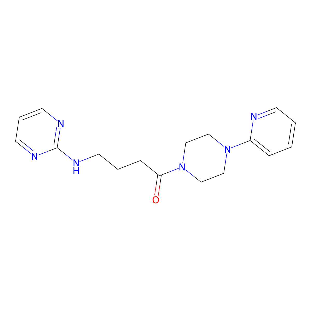 1-[4-(2-Pyridyl)piperazino]-4-(2-pyrimidinylamino)-1-butanone molecular structure, CAS 1355854-09-9