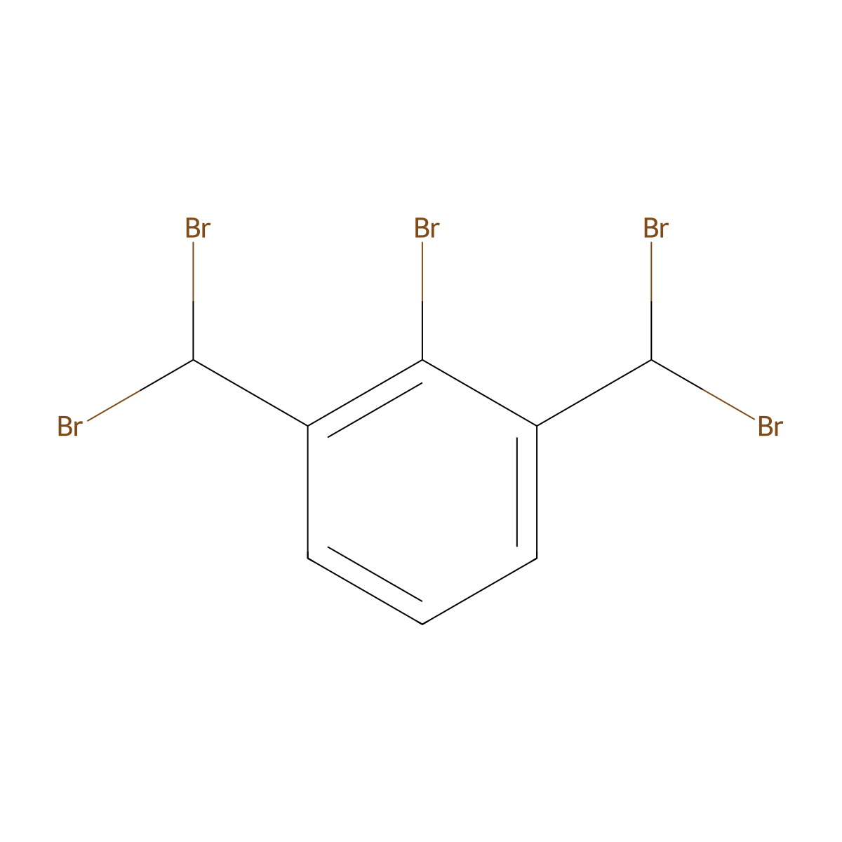 2-Bromo-1,3-bis-dibromomethyl-benzene molecular structure, CAS 135590-51-1