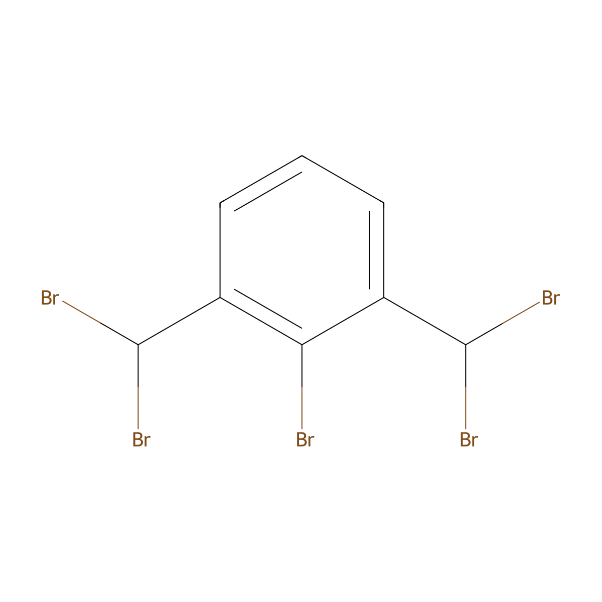 2-Bromo-1,3-bis-dibromomethyl-benzene molecular structure, CAS 135590-51-1