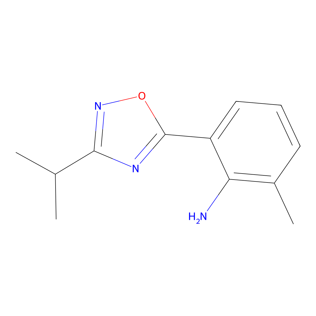 2-Methyl-6-[3-(propan-2-yl)-2,5-dihydro-1,2,4-oxadiazol-5-ylidene]cyclohexa-2,4-dien-1-imine molecular structure, CAS 1355938-71-4