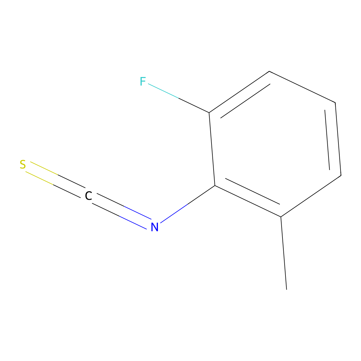1-fluoro-2-isothiocyanato-3-methylBenzene molecular structure, CAS 1355943-66-6