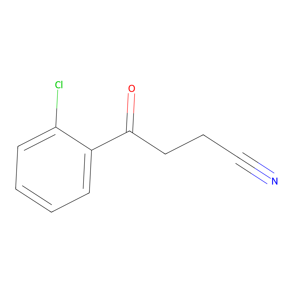 4-(2-Chlorophenyl)-4-oxobutanenitrile molecular structure, CAS 135595-17-4