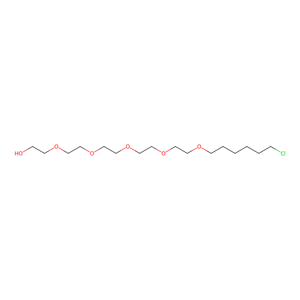 21-Chloro-3,6,9,12,15-pentaoxahenicosan-1-ol molecular structure, CAS 1355956-01-2