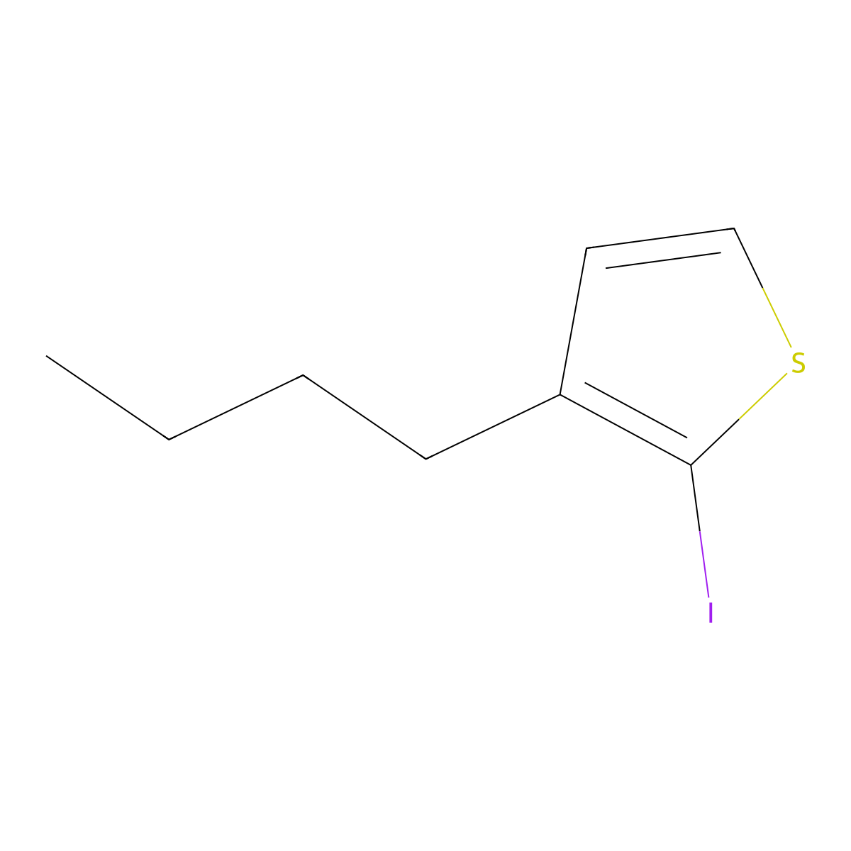 3-Butyl-2-iodothiophene molecular structure, CAS 135598-02-6