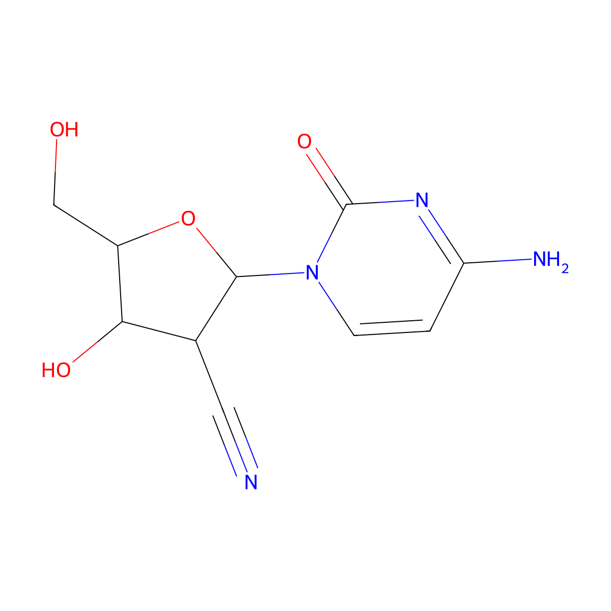 Cndac molecular structure, CAS 135598-68-4