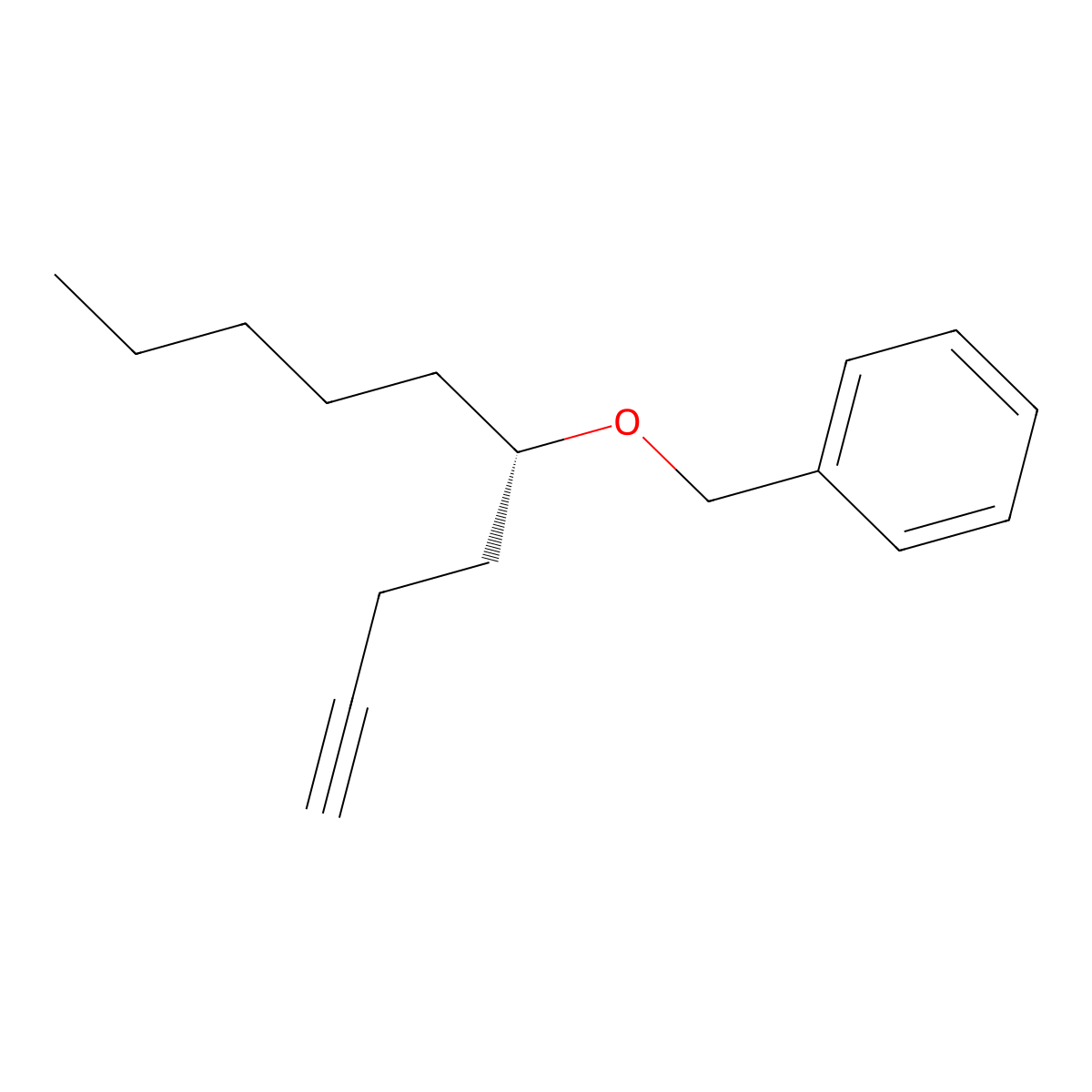 (S)-((Dec-1-yn-5-yloxy)methyl)benzene molecular structure, CAS 1355990-11-2