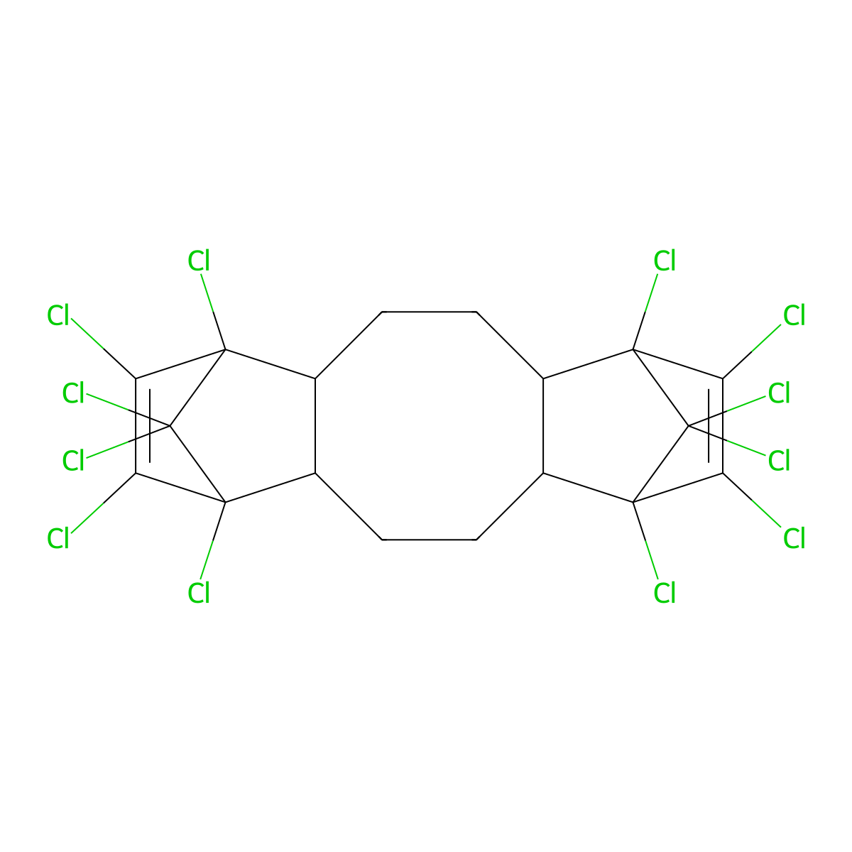 Dechlorane Plus molecular structure, CAS 13560-89-9