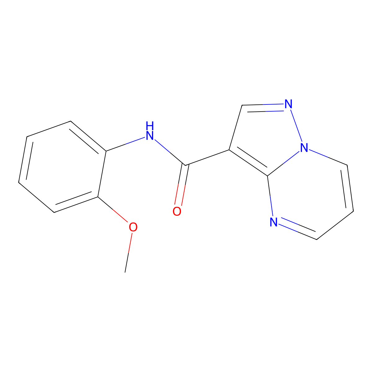 N-(2-methoxyphenyl)pyrazolo[1,5-a]pyrimidine-3-carboxamide molecular structure, CAS 1356015-07-0