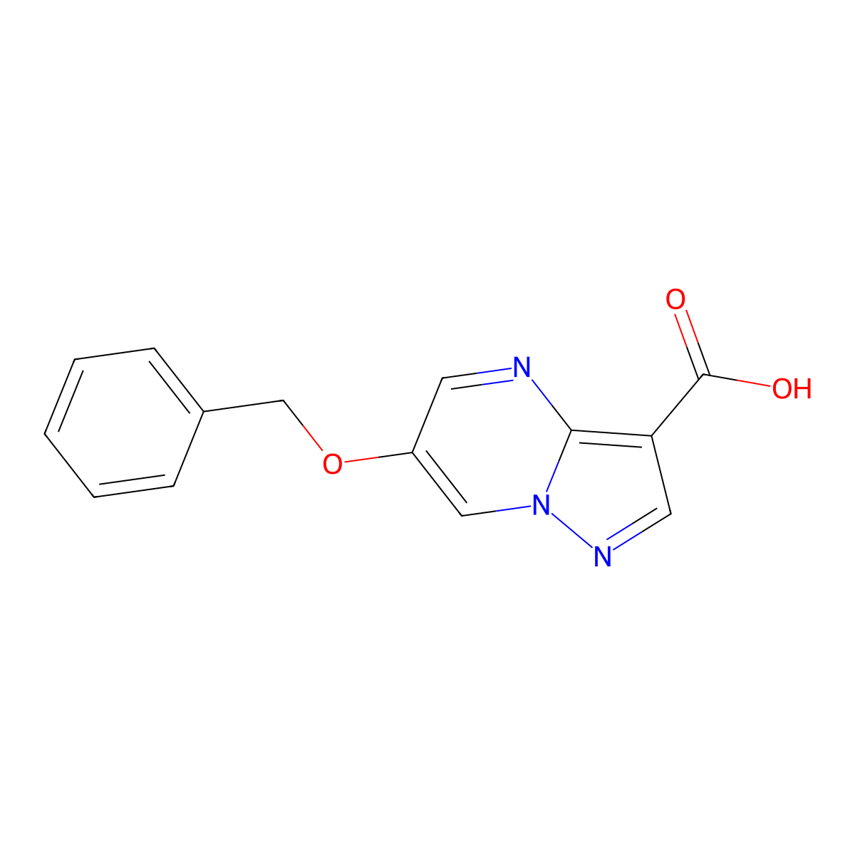 6-(Benzyloxy)pyrazolo[1,5-a]pyrimidine-3-carboxylic acid molecular structure, CAS 1356016-72-2