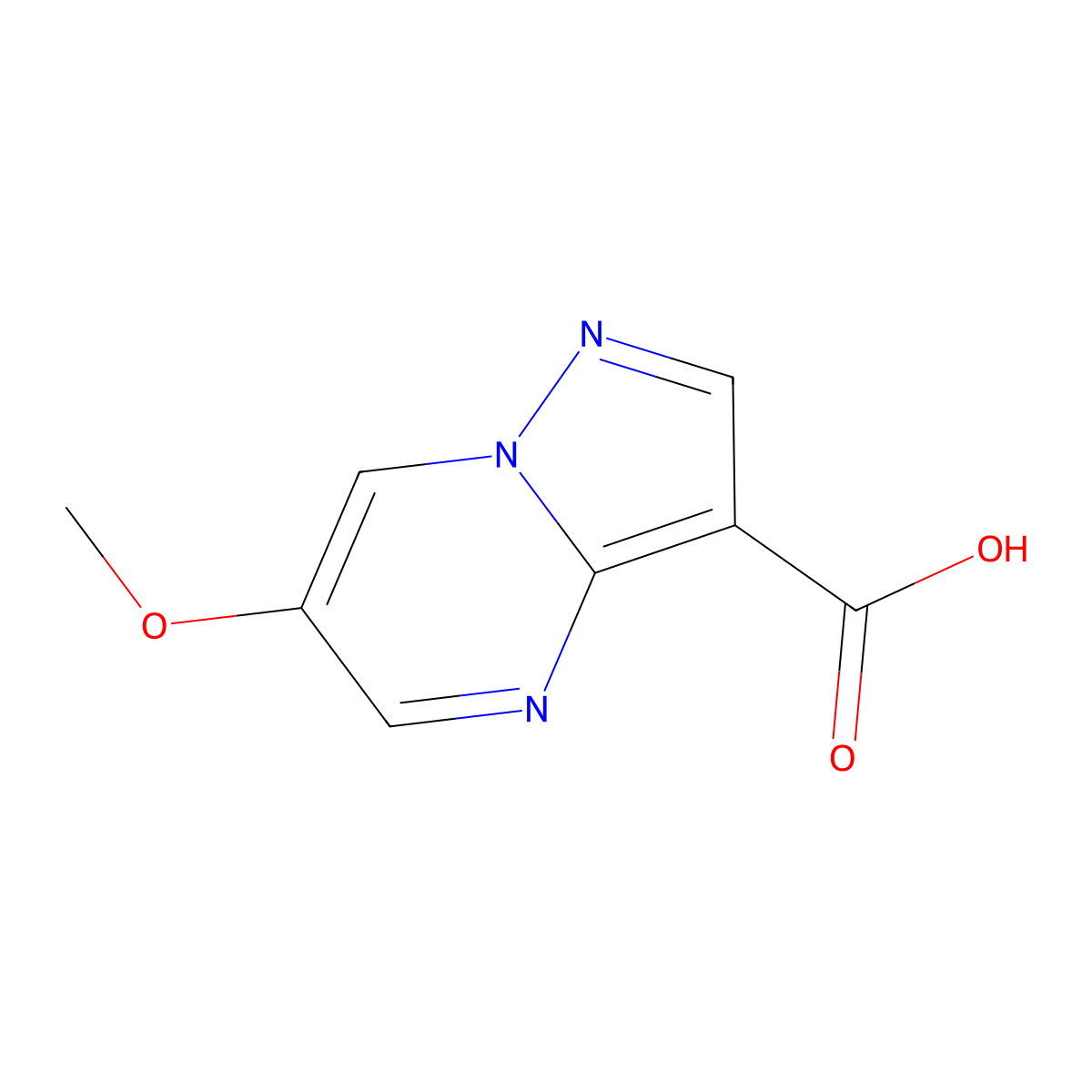 6-Methoxypyrazolo[1,5-a]pyrimidine-3-carboxylic acid molecular structure, CAS 1356016-93-7