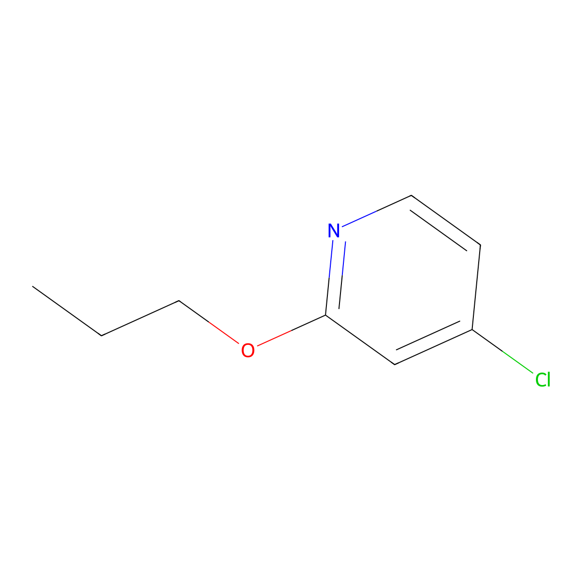 4-Chloro-2-propoxypyridine molecular structure, CAS 1356087-59-6