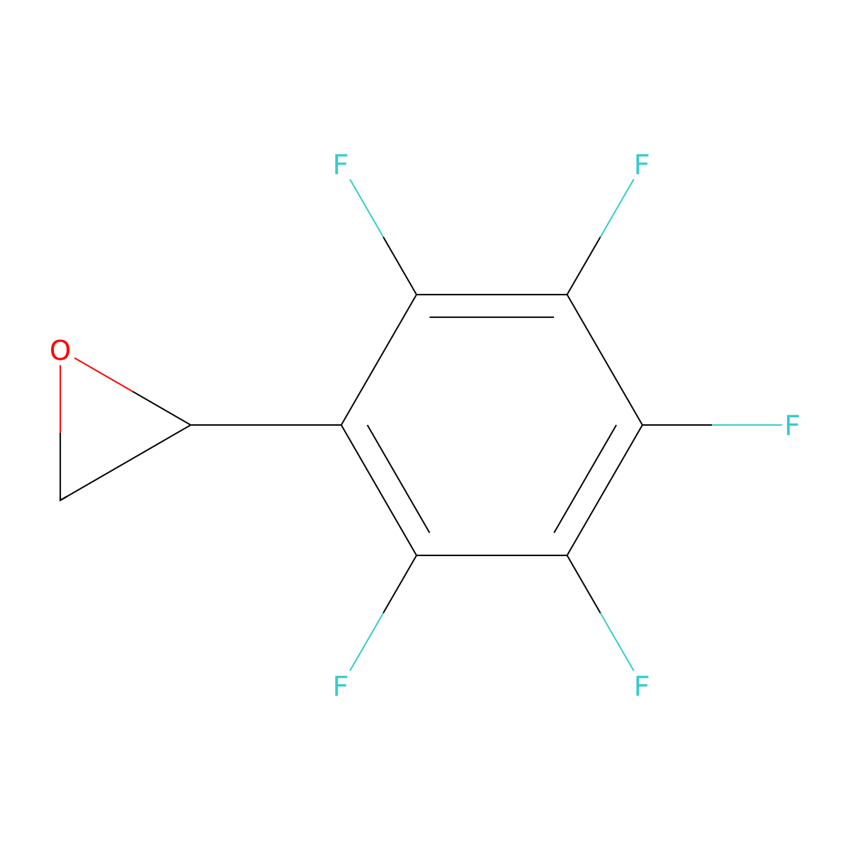 2-(2,3,4,5,6-Pentafluorophenyl)oxirane molecular structure, CAS 13561-85-8