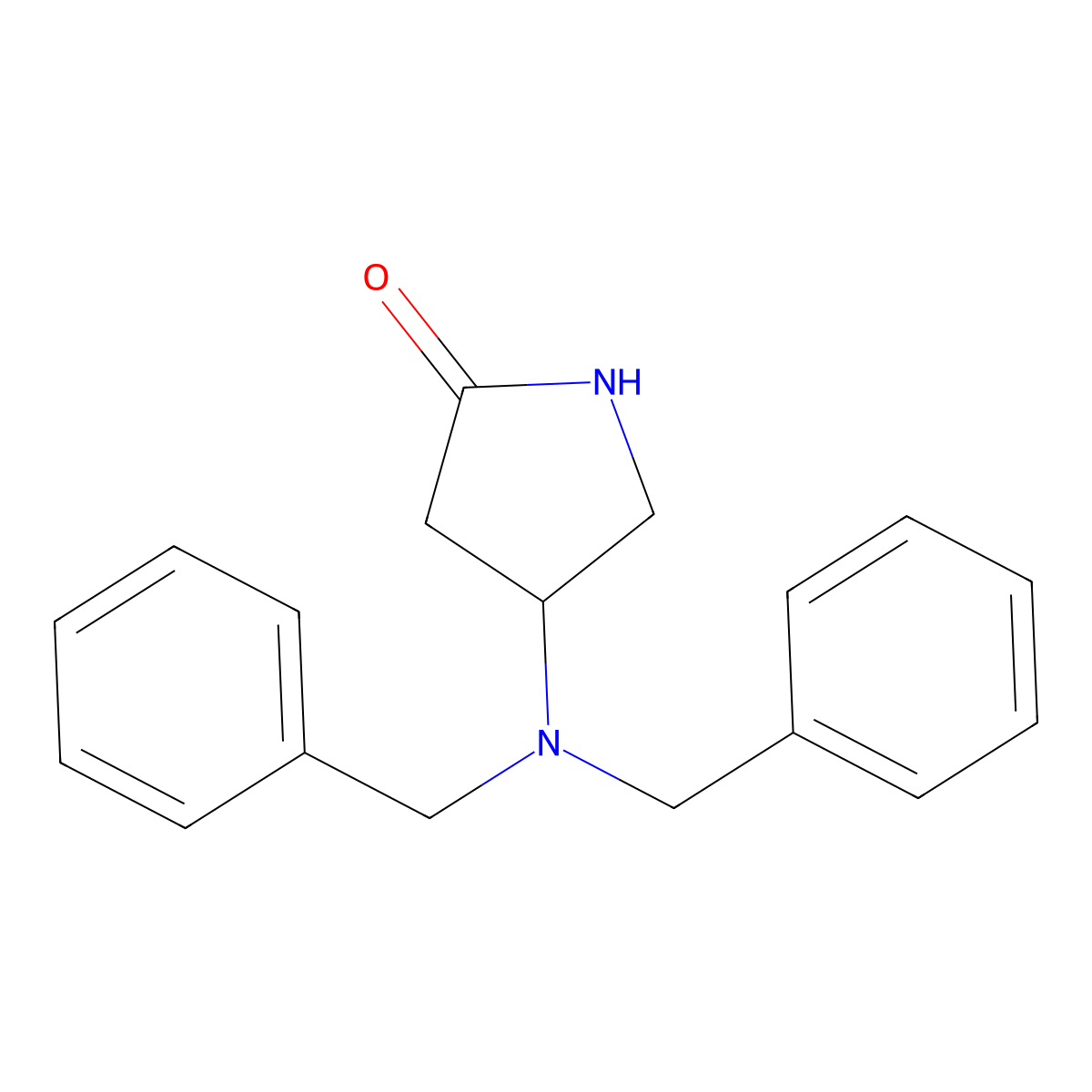 4-(Dibenzylamino)pyrrolidin-2-one molecular structure, CAS 1356108-91-2