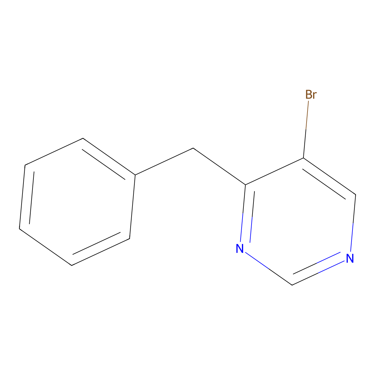 4-Benzyl-5-bromopyrimidine molecular structure, CAS 1356109-00-6