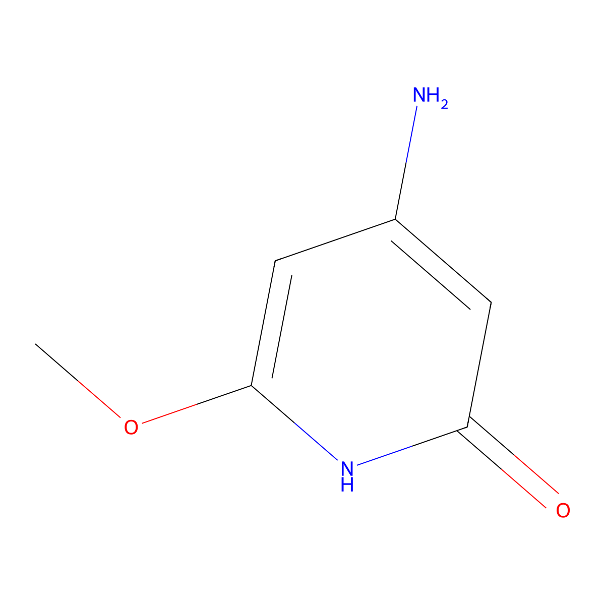 4-Amino-6-methoxypyridin-2-ol molecular structure, CAS 1356109-12-0