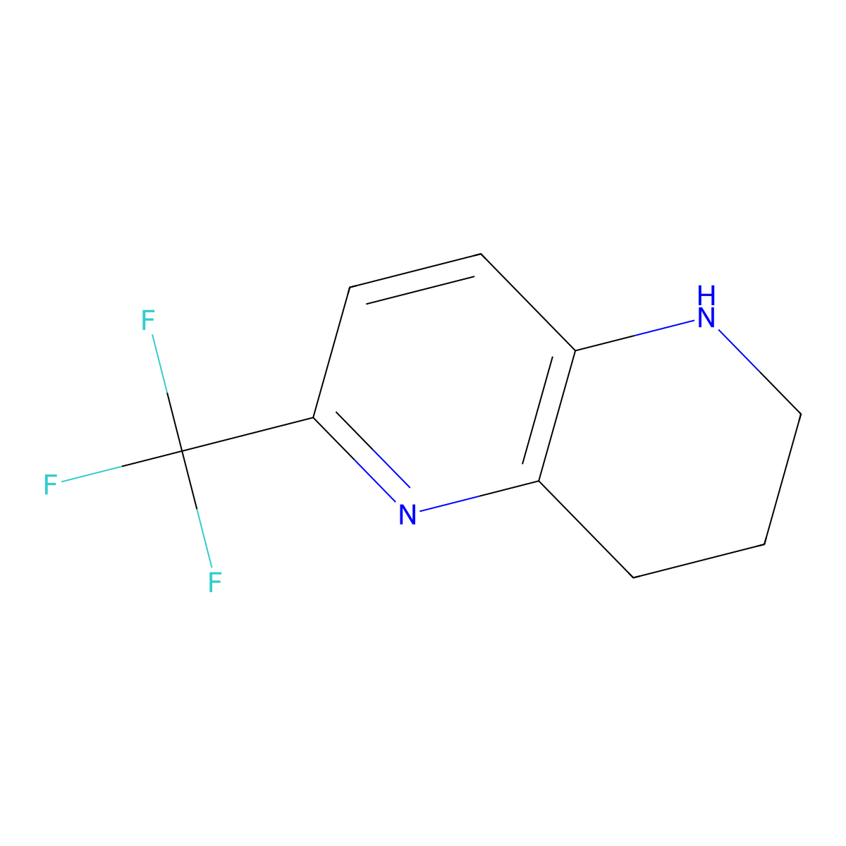 6-(Trifluoromethyl)-1,2,3,4-tetrahydro-1,5-naphthyridine molecular structure, CAS 1356109-56-2