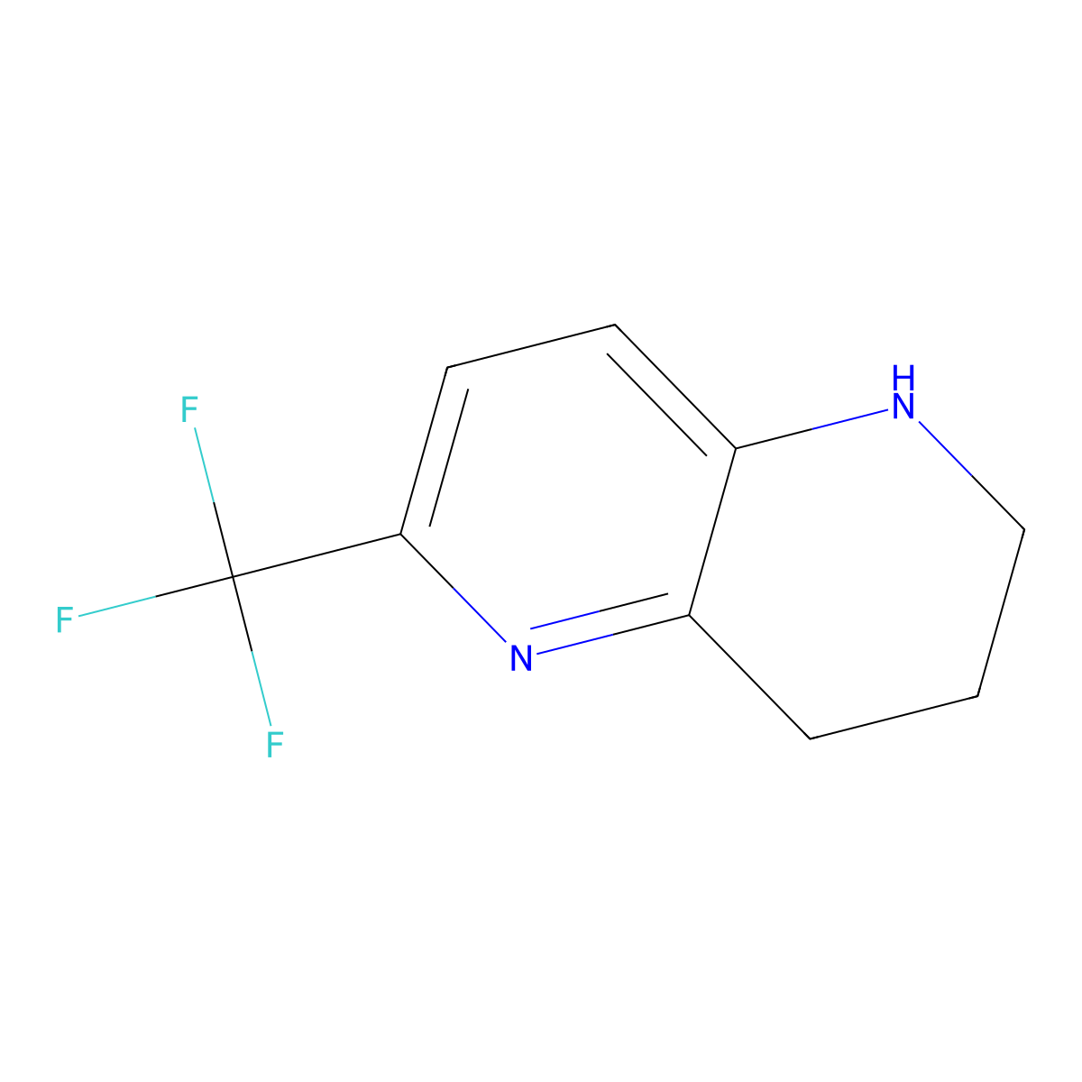 6-(Trifluoromethyl)-1,2,3,4-tetrahydro-1,5-naphthyridine molecular structure, CAS 1356109-56-2