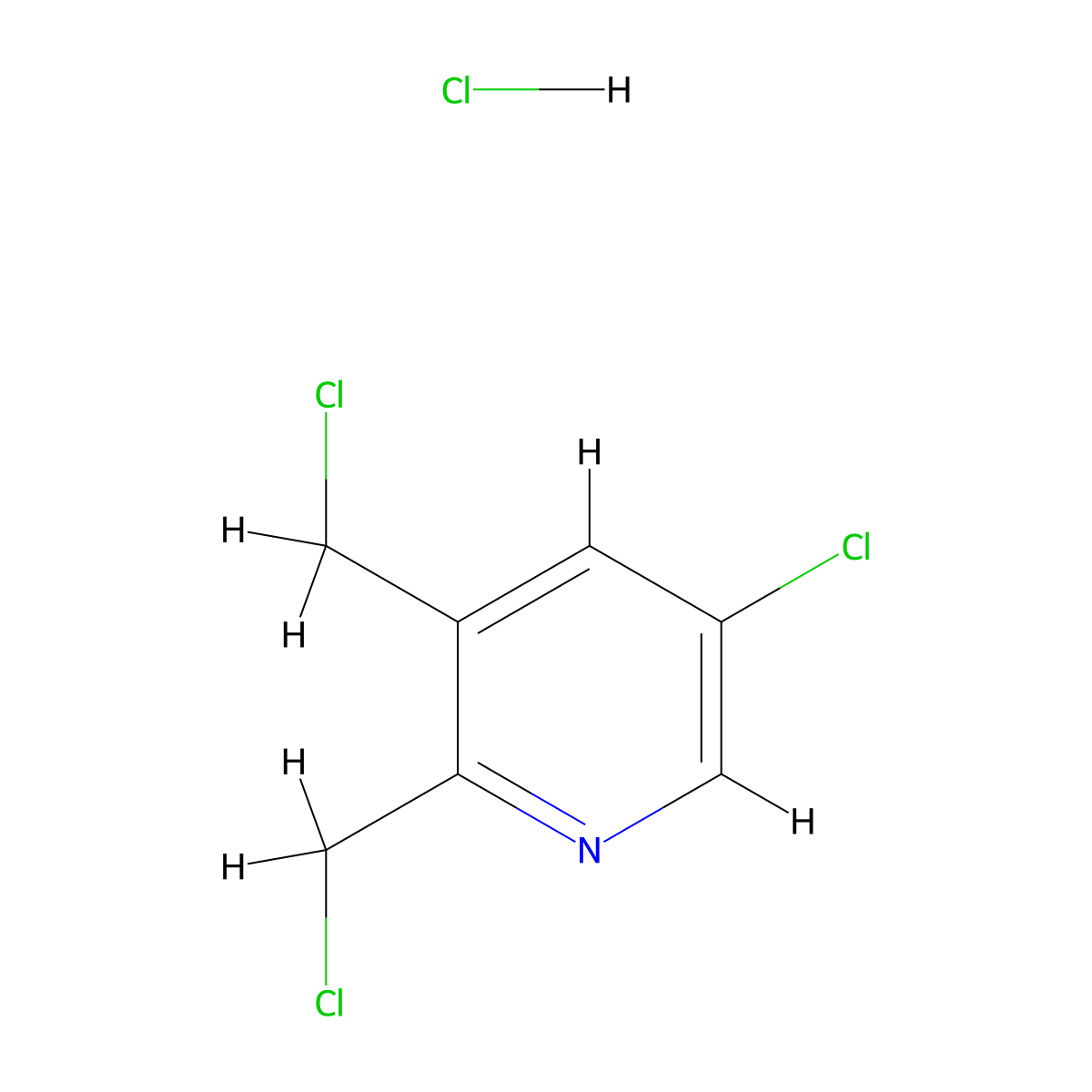 5-Chloro-2,3-bis(chloromethyl)pyridine hydrochloride molecular structure, CAS 1356109-72-2