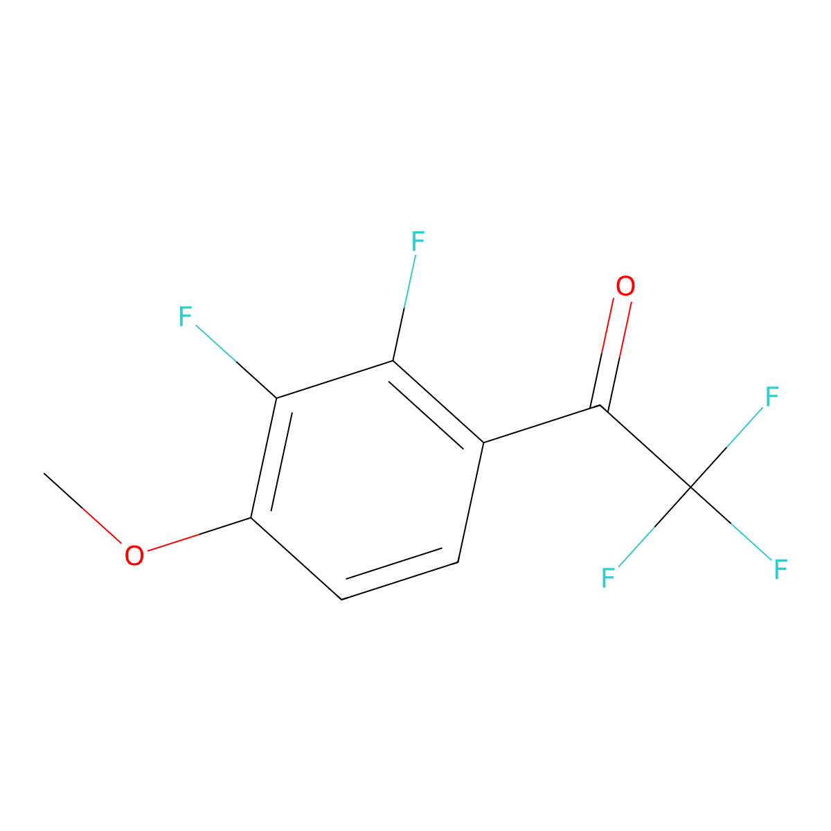 1-(2,3-Difluoro-4-methoxyphenyl)-2,2,2-trifluoroethanone molecular structure, CAS 1356109-99-3